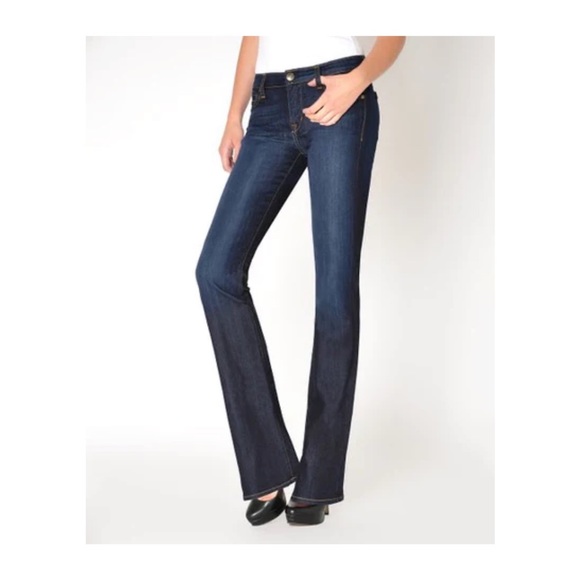 Fidelity Belladonna Mid Rise Boot Cut in Tao Blue 27X34 - Picture 1 of 7